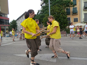 Cercavila de la Flama del Canig&oacute; 2025 fins la pla&ccedil;a del Vi