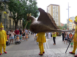 Cercavila de la Flama del Canig&oacute; 2025 fins la pla&ccedil;a del Vi