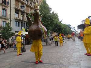Cercavila de la Flama del Canig&oacute; 2025 fins la pla&ccedil;a del Vi