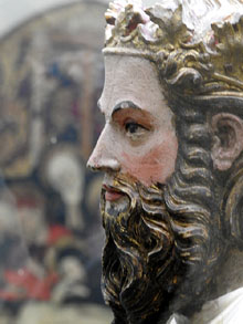 Perfil de l'escultura de Pere III, dit el Cerimoni&oacute;s. 1345. Jaume Cascalls