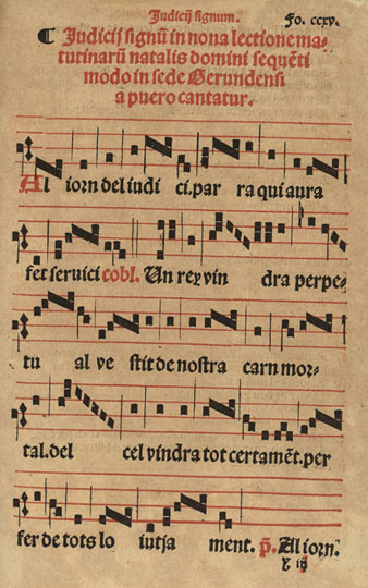 Ordinarium Gerundensis. 1550. Biblioteca de Catalunya