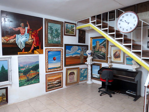 Vista de l'estudi de Pere Matas