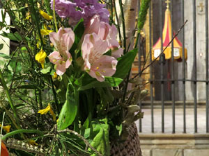 Temps de Flors 2025. Bas&iacute;lica de Sant Feliu (interior)