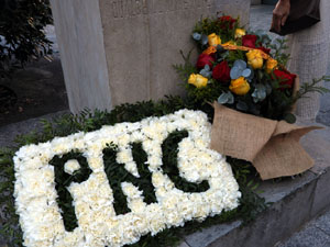 Diada Nacional 2026. Homenatge floral a Carles Rahola a la Rambla de la Llibertat