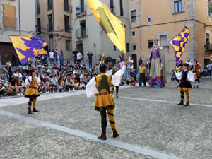 Toc de Rams. Cerim&ograve;nia del canvi de rams de les gegantes