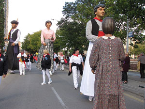 Trobada de gegants: la cercavila