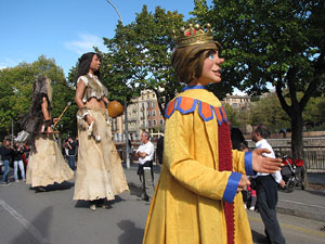 Trobada de gegants: la cercavila