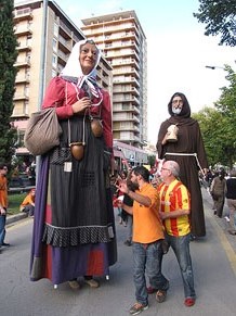 Trobada de gegants: la cercavila
