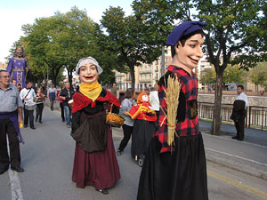 Trobada de gegants: la cercavila