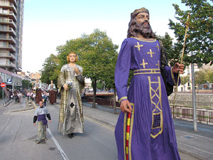 Trobada de gegants: la cercavila