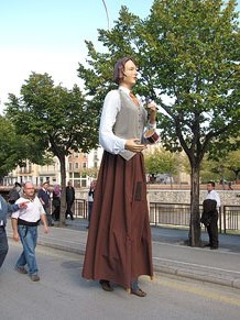 Trobada de gegants: la cercavila