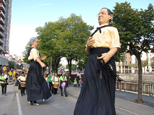 Trobada de gegants: la cercavila