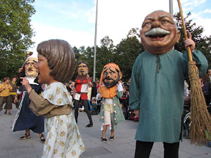 Trobada de gegants: la cercavila