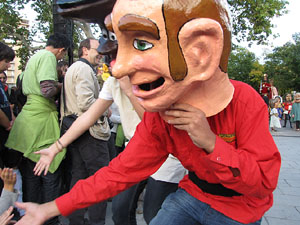 Trobada de gegants: la cercavila