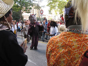 Trobada de gegants: la cercavila