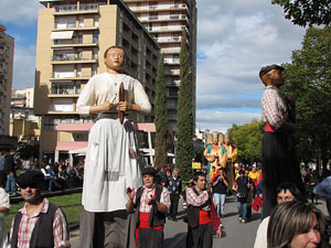 Trobada de gegants: la cercavila