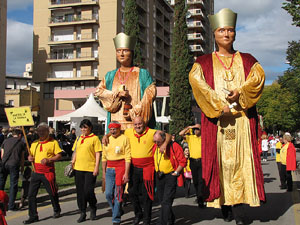 Trobada de gegants: la cercavila