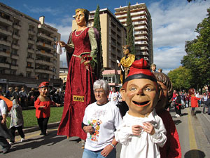 Trobada de gegants: la cercavila