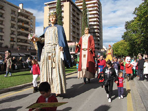 Trobada de gegants: la cercavila