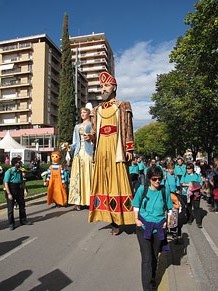 Trobada de gegants: la cercavila
