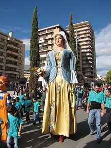Trobada de gegants: la cercavila