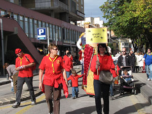 Trobada de gegants: la cercavila