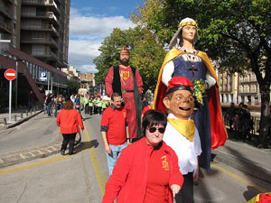 Trobada de gegants: la cercavila