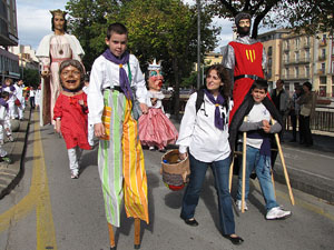 Trobada de gegants: la cercavila