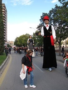 Trobada de gegants: la cercavila