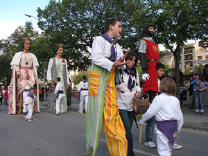 Trobada de gegants: la cercavila