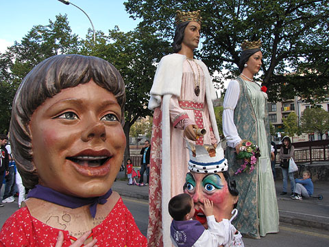 Trobada de gegants: La cercavila