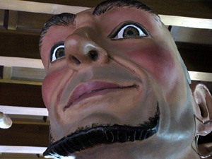 Els gegants a l'Ajuntament