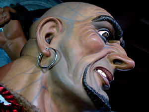 Els gegants a l'Ajuntament