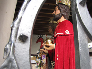 Els gegants a l'Ajuntament