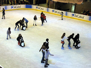 Pista de gel a Fira de Girona