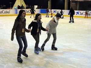 Pista de gel a Fira de Girona