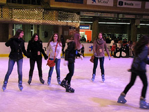 Pista de gel a Fira de Girona