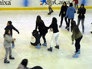 Pista de gel a Fira de Girona