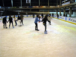 Pista de gel a Fira de Girona