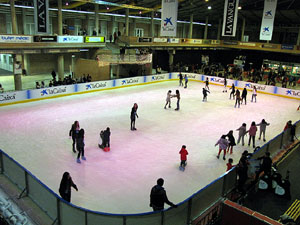 Pista de gel a Fira de Girona