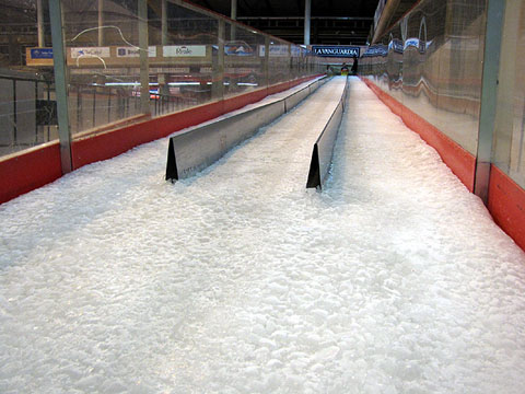 Pista de gel a Fira de Girona