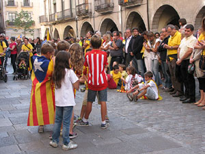 Ambient a Girona i preparaci&oacute; de la Via Catalana