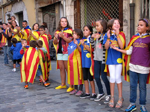 Ambient a Girona i preparaci&oacute; de la Via Catalana