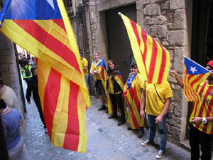 Ambient a Girona i preparaci&oacute; de la Via Catalana