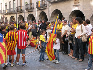 Ambient a Girona i preparaci&oacute; de la Via Catalana