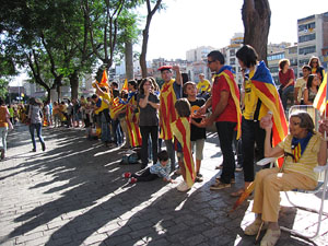 Ambient a Girona i preparaci&oacute; de la Via Catalana