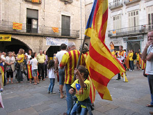Ambient a Girona i preparaci&oacute; de la Via Catalana