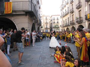 Ambient a Girona i preparaci&oacute; de la Via Catalana