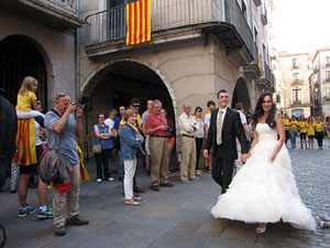 Ambient a Girona i preparaci&oacute; de la Via Catalana