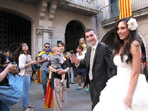 Ambient a Girona i preparaci&oacute; de la Via Catalana